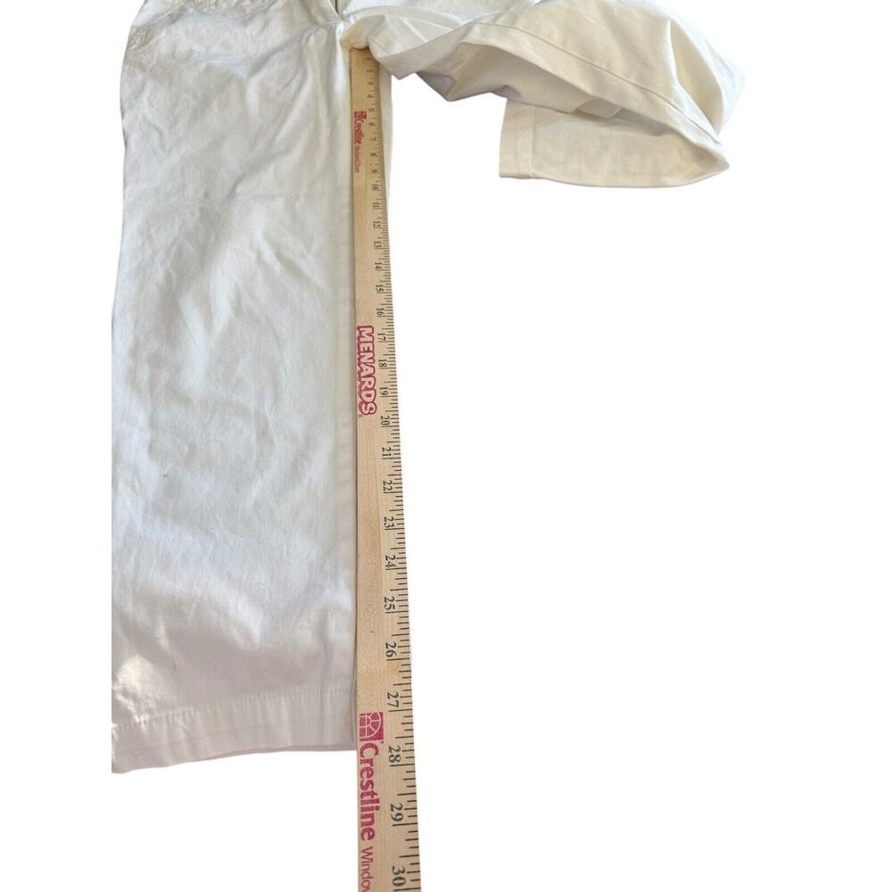 Talbots Women's White Jeans Size 8 Signature Ankle Mid Rise Cotton Stretch Pants - Picture 6 of 7